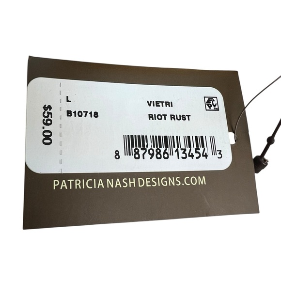 Patricia Nash NEW Riot Rust Brown Leather Belt main image 4